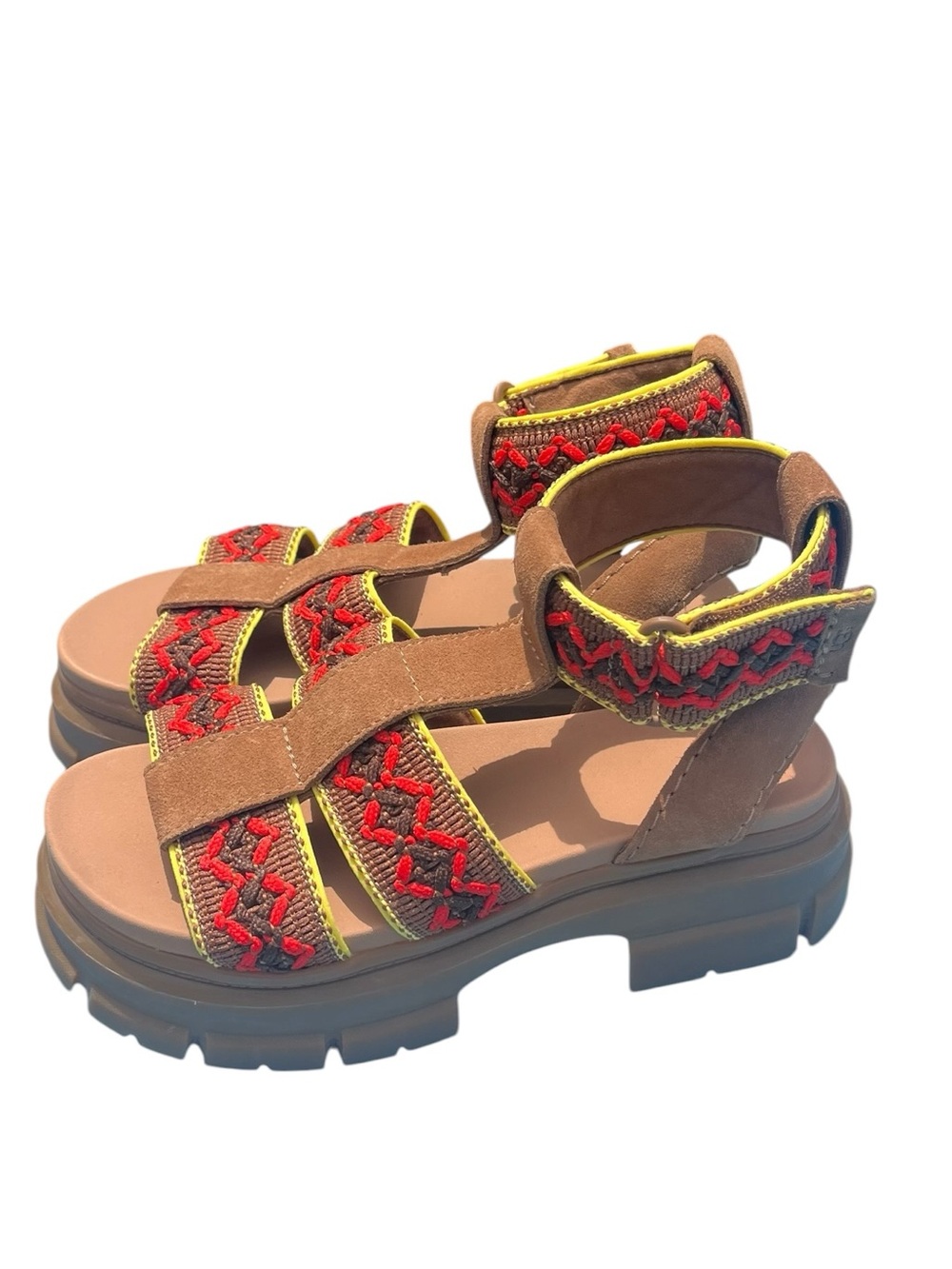 UGG Boho Brown Platform Sandals Size 8.5 Ugg Ashton Size 8.5 - Picture 4 of 16